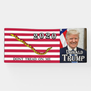 Donald Trump - Navy Jack Flag - niet op mij intuï Spandoek