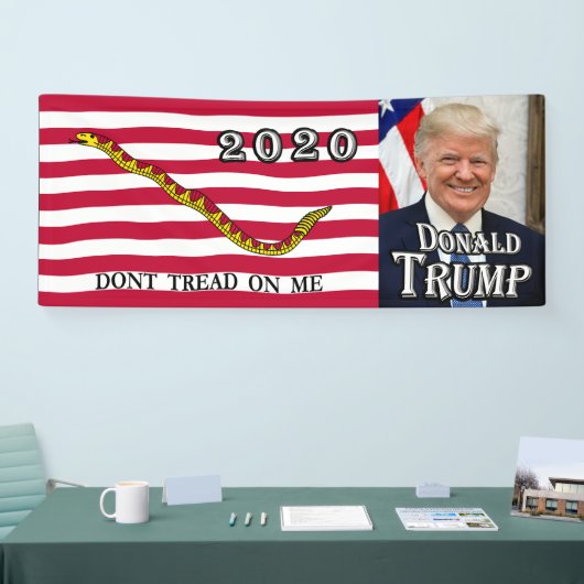 Donald Trump - Navy Jack vlag - niet over mij prat Spandoek (Beurs)