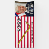 Donald Trump - Navy Jack vlag - niet over mij prat Spandoek (Verticaal)