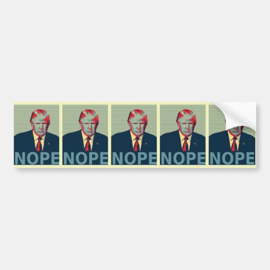 Donald Trump Nee Verkiezingsverliezer Bumpersticker (Voorkant)
