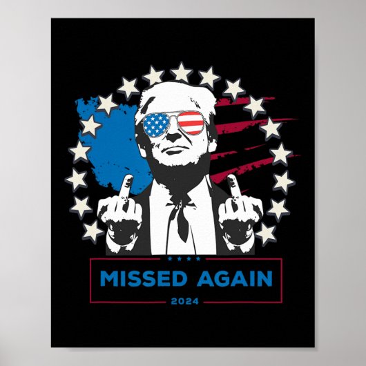 Donald Trump Neemt Amerika Terug Poster (Voorkant)
