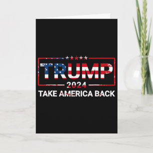 Donald Trump Neemt Amerika Terug Us Vlag 4 Juli Kaart