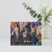 Donald Trump neemt zijn eed op 20 januari Briefkaart (Staand voorkant)