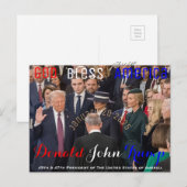 Donald Trump neemt zijn eed op 20 januari Briefkaart (Voorkant / Achterkant)