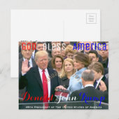 Donald Trump neemt zijn eed op 20 januari Briefkaart (Voorkant / Achterkant)