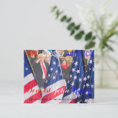 Donald Trump neemt zijn eed op 20 januari Briefkaart (Staand voorkant)