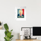 Donald Trump NOPE — Anti-Trump 2016 - Poster (Thuiskantoor)