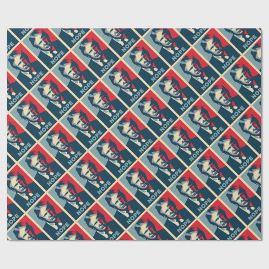 donald trump nope cadeaupapier (Vlak)