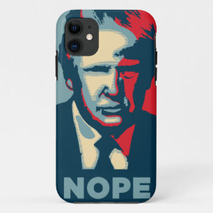 donald trump nope iPhone 11 hoesje