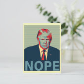 Donald Trump Nope Election Loser Briefkaart (Staand voorkant)