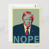 Donald Trump Nope Election Loser Briefkaart (Voorkant / Achterkant)