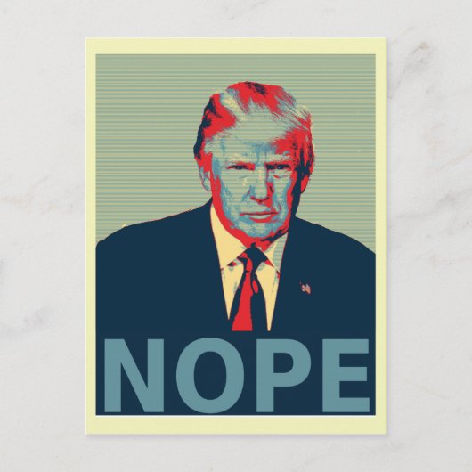 Donald Trump Nope Election Loser Briefkaart (Voorkant)