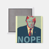Donald Trump Nope Election Loser Magneet (Voorkant / Achterkant)