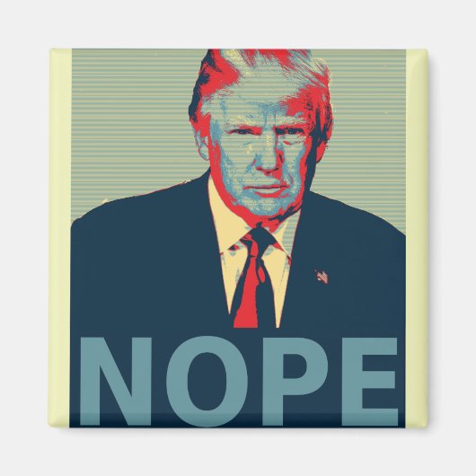 Donald Trump Nope Election Loser Magneet (Voorkant)