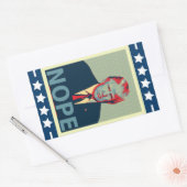 Donald Trump Nope Election Loser Rechthoekige Sticker (Envelop)