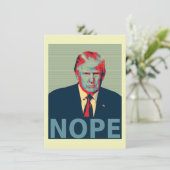 Donald Trump Nope Impeachment Party Kaart (Staand voorkant)