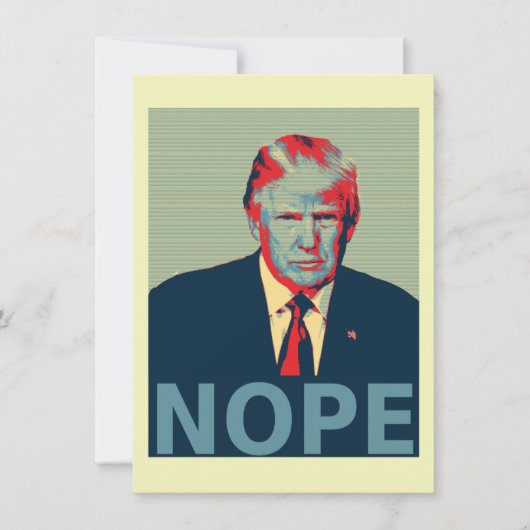 Donald Trump Nope Impeachment Party Kaart (Voorkant)