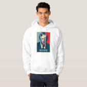 donald trump nope mannen overhemd hoodie (Voorkant volledig)