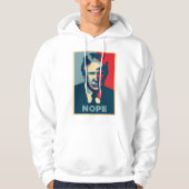 donald trump nope mannen overhemd hoodie (Voorkant)