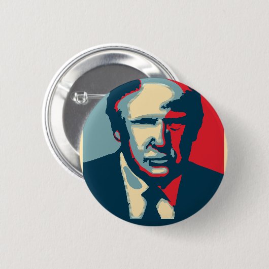donald trump nope ronde button 5,7 cm (Voorkant /achterkant)