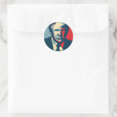 donald trump nope ronde sticker (Tas)