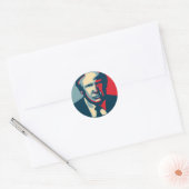 donald trump nope ronde sticker (Envelop)