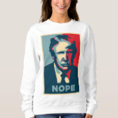 donald trump nope vrouwen zweet trui (Voorkant)