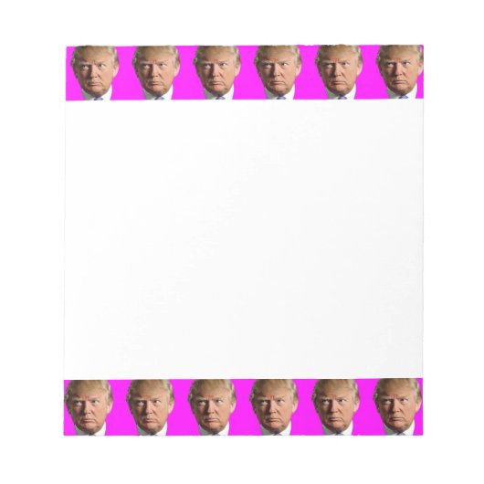 DONALD TRUMP NOTA PAD NOTITIEBLOK (Voorkant)