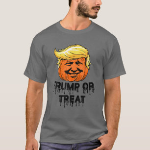 Donald Trump of Treat Scary Pumpkin Halloween Funn T-shirt
