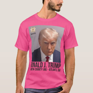 Donald Trump Officiële Mugshot Fulton County T-shirt