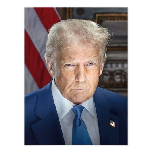 Donald Trump Officiële Portret Foto Afdruk (Voorkant)