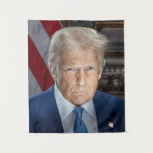 Donald Trump Officiële President Portret Foto Wandkleed