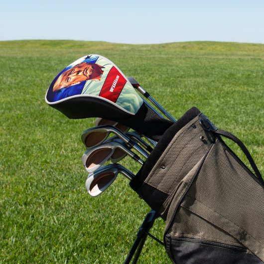 Donald Trump Old Glory Golfheadcover (Insitu)