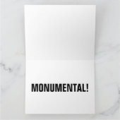 DONALD TRUMP ON MOUNT RUSHMORE BIG BIRTHDAY KAART (Binnen)