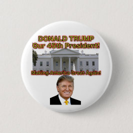 Donald Trump, onze 45e President knop Ronde Button 5,7 Cm