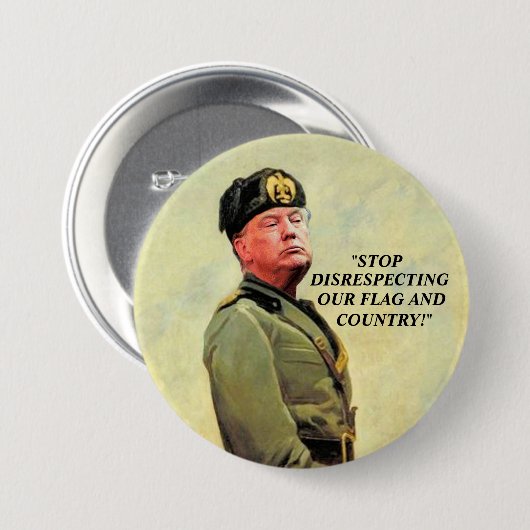 Donald Trump: Onze kleine Dictator Ronde Button 7,6 Cm (Voorkant /achterkant)