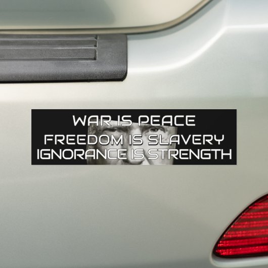 Donald Trump Oorlog is Vrede Bumpersticker (Op auto)