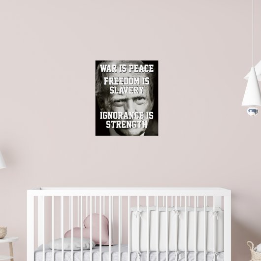 Donald Trump Oorlog is Vrede Poster (Kinderkamer 2)
