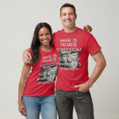Donald Trump Oorlog is Vrede T-shirt (Unisex)
