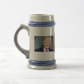 Donald Trump op een blauwe/grijze Mok van 22 oz (Links)