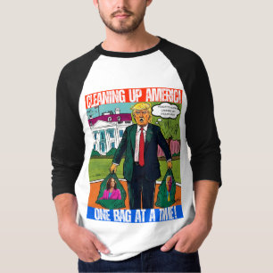 DONALD TRUMP - OPRUIMEN VAN AMERIKA, ÉÉN TAS PER K T-SHIRT