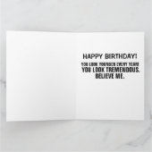 DONALD TRUMP overmaatse BIRTHDAY-WENSKAARTEN Kaart (Binnen)