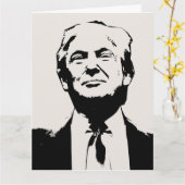 DONALD TRUMP overmaatse BIRTHDAY-WENSKAARTEN Kaart (Gele Bloem)