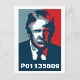 Donald Trump P01135809 Briefkaart