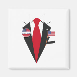 Donald Trump pak en Stropdas Halloween kostuum 1 Magneet
