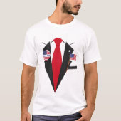 Donald Trump pak en Stropdas Halloween kostuum 1 T-shirt (Voorkant)