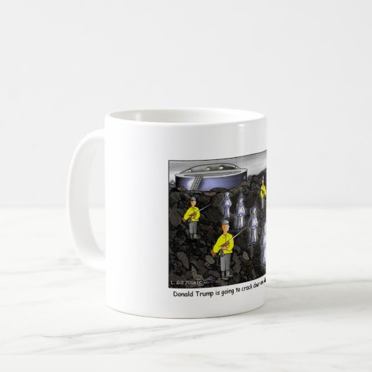 Donald Trump pakt alle illegale vreemdelingen aan Koffiemok (Voorkant links)