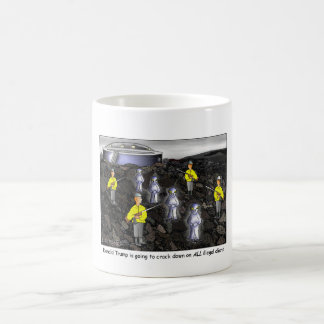 Donald Trump pakt alle illegale vreemdelingen aan Koffiemok