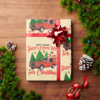 Donald Trump papa komt naar huis voor kerst Cadeaupapier