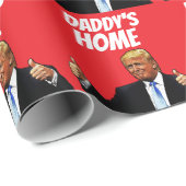 DONALD TRUMP PAPA'S THUIS KERST CADEAUPAPIER (Rol Hoek)
